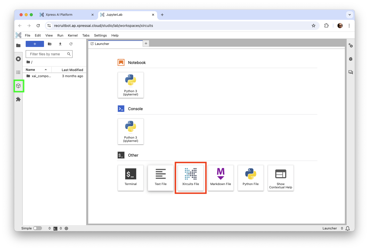 Xpress AI Jupyterlab