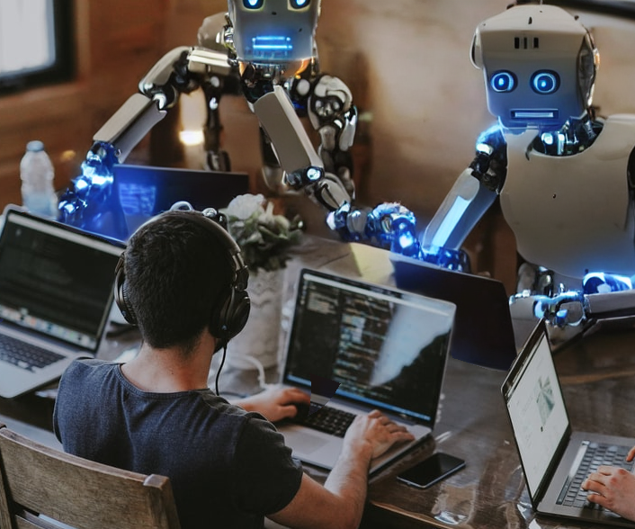 Robots co-working with humans